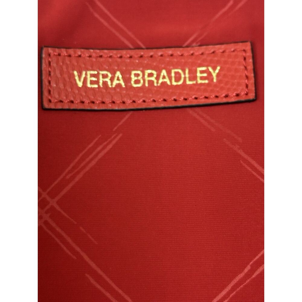 NWT Vera Bradley PREPPY POLY CROSSBODY Shoulder Bag in TANGO RED purse 14896-480 - Picture 4 of 11